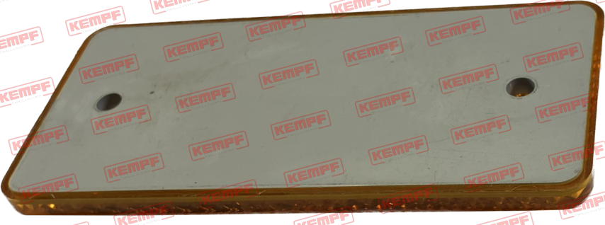 79349 Kempf Rückstrahler, gelb, eckig, schraubbar